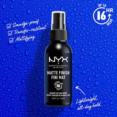 NYX Professional Makeup – Makeup Setting Spray – Matte Finish (Long Lasting, 60ml)
