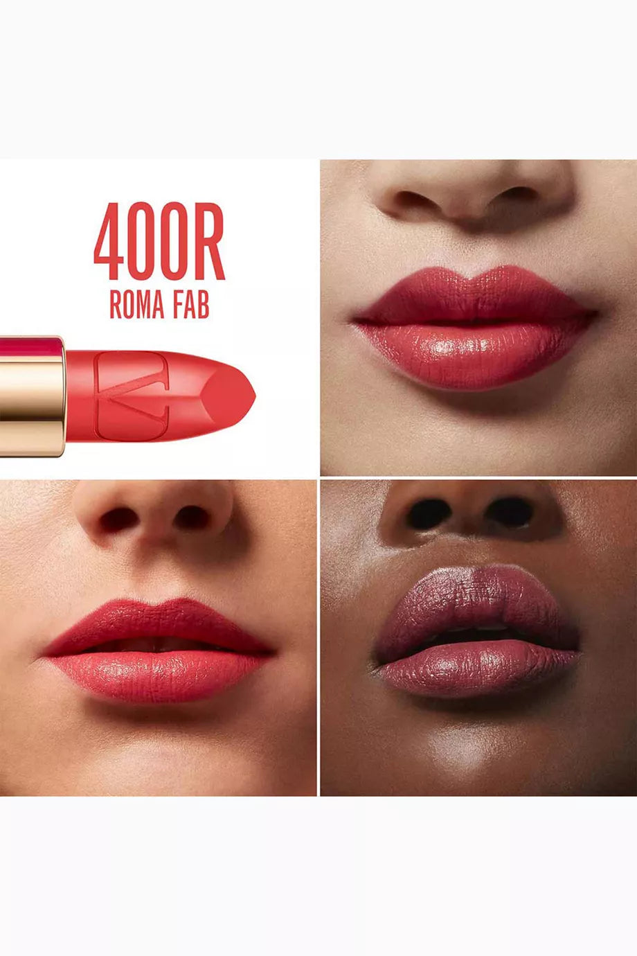 VALENTINO BEAUTY LIPSTICK - 400R ROMA FAB SATIN