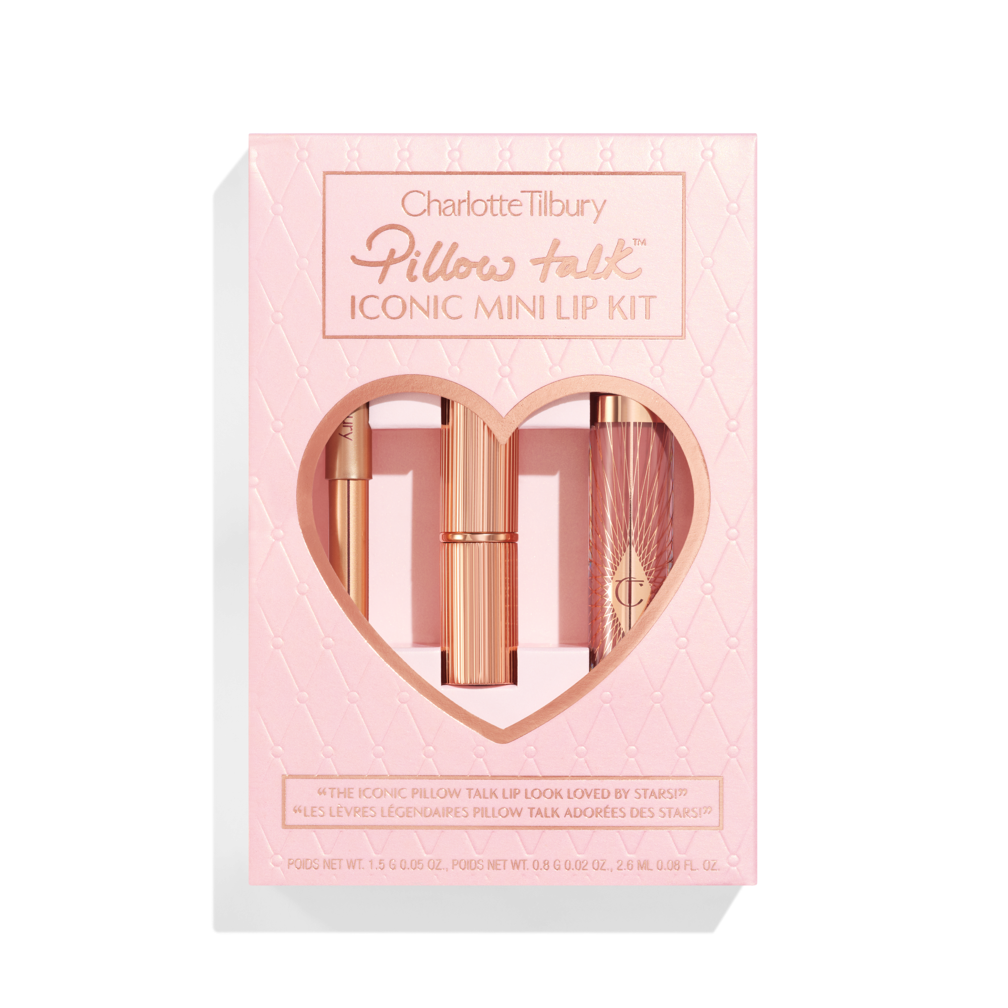 CHARLOTTE TILBURY - PILLOW TALK ICONIC MINI LIP KIT