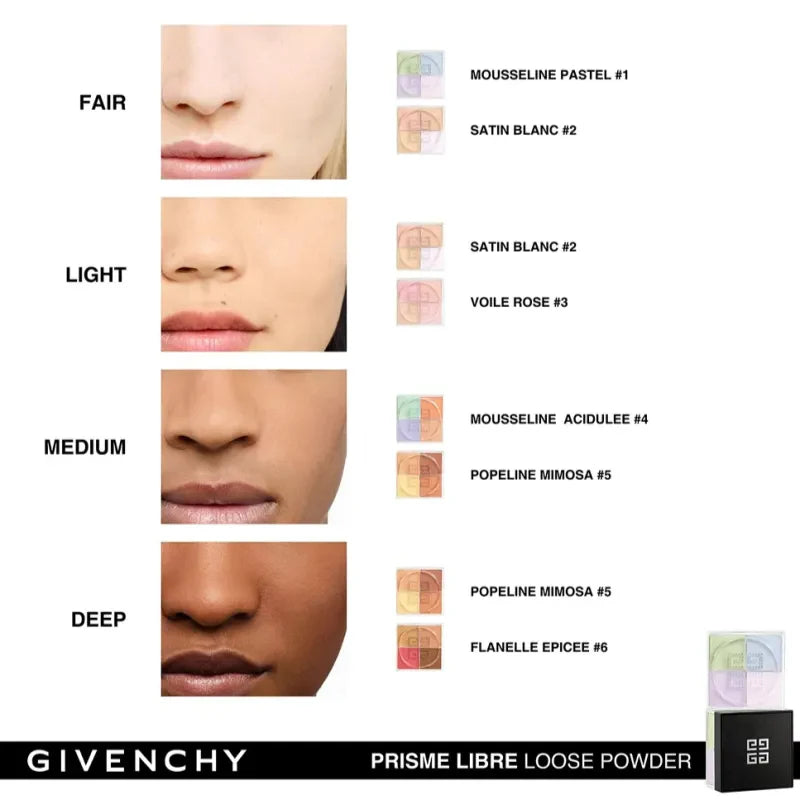 GIVENCHY Libre Matt-Finish Loose Powder 4 in 1 Mousseline Pastel 1