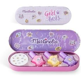 MARTINELIA SUPER GIRL NAIL POLISH & STICKERS TIN BOX