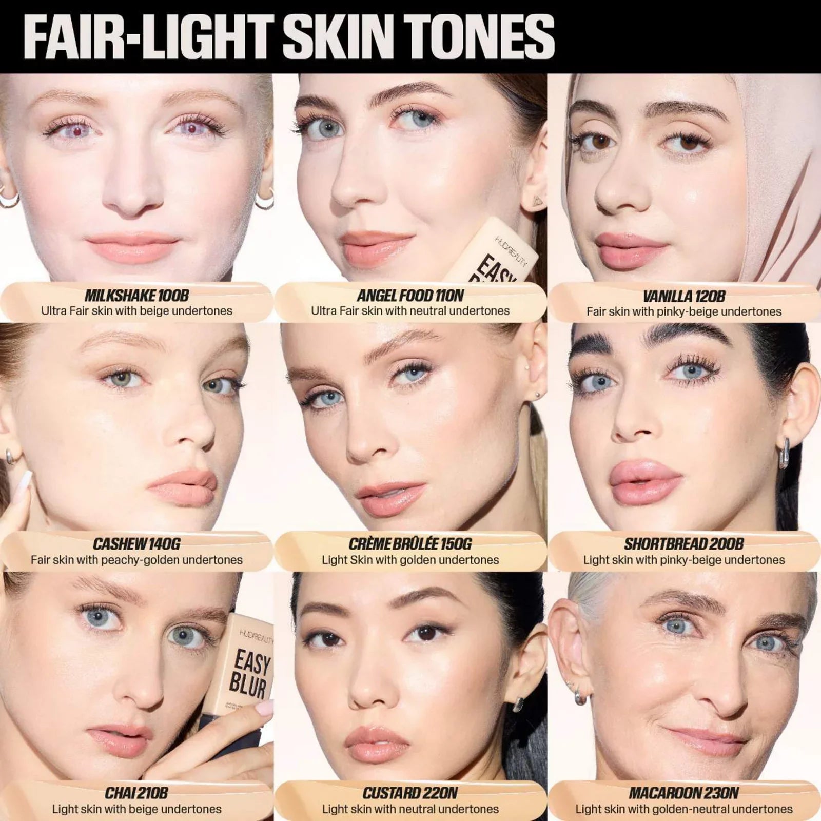 Huda Beauty Easy Blur Natural Airbrush Foundation with Niacinamide--- 210b Chai