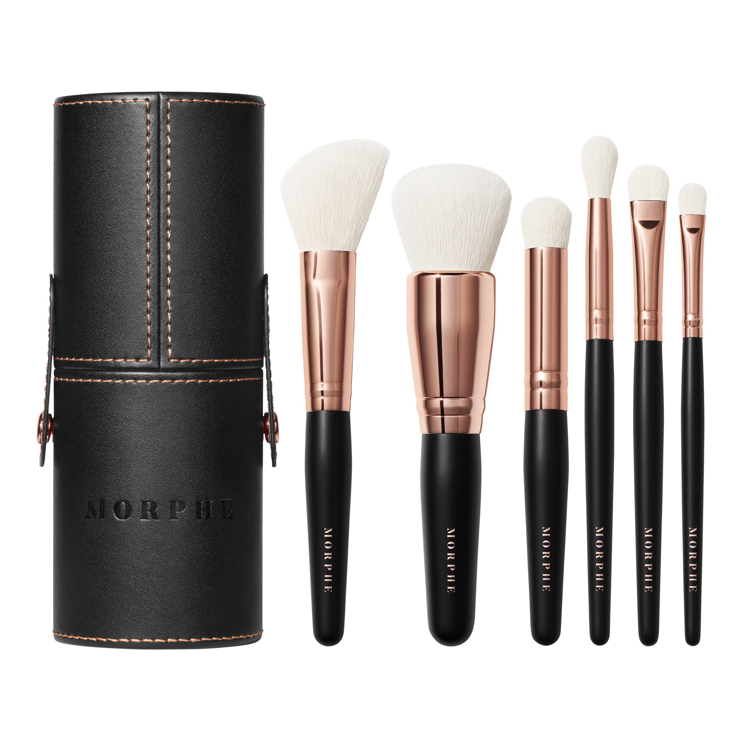 Morphe Rose Away 6 Pcs Travel Brush Set