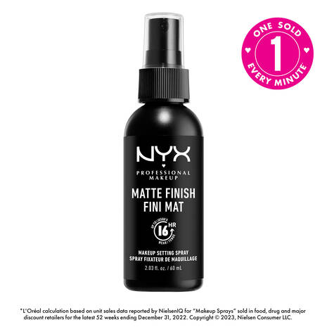 NYX Professional Makeup – Makeup Setting Spray – Matte Finish (Long Lasting, 60ml)