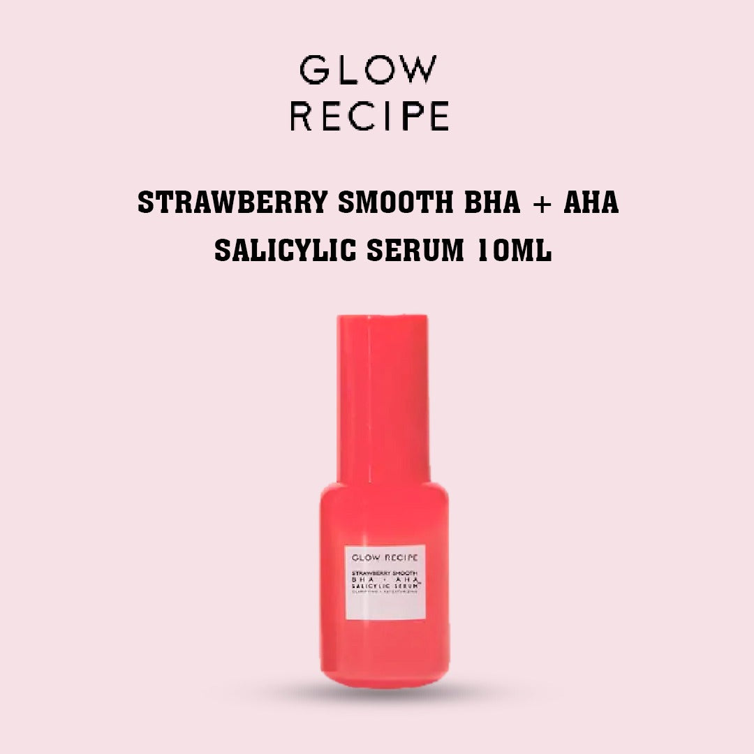 GLOW RECIPE - STRAWBERRY SMOOTH BHA + AHA SALICYLIC SERUM 10ML ...