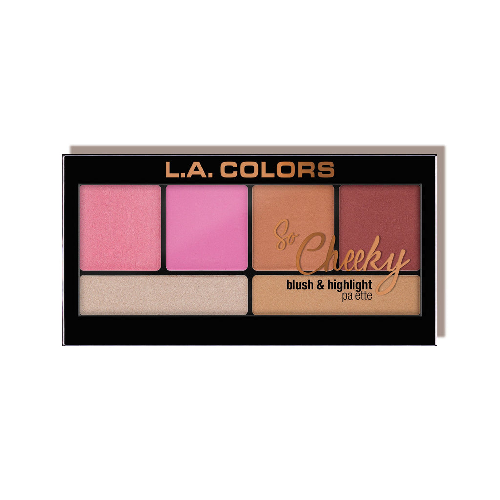 L.A. COLORS SO CHEEKY BLUSH AND HIGHLIGHT PALETTE