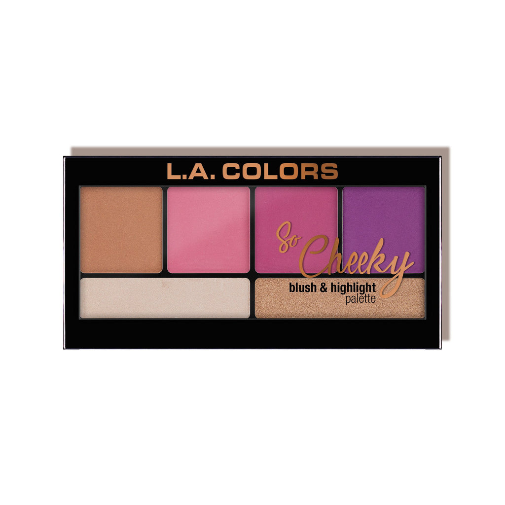 L.A. COLORS SO CHEEKY BLUSH AND HIGHLIGHT PALETTE
